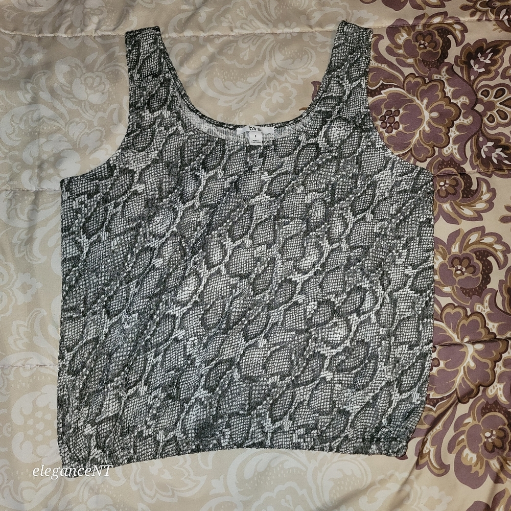 Bar III Monochrome Snake Print Sleeveless Top :Sz S & Wide Leg Trouser Set Sz: M - Picture 7 of 13